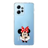 Manitoba Xiaomi Redmi Note 12 4G ile Uyumlu Minnie Mouse Tasarımlı Baskılı Şeffaf Telefon Kılıfı
