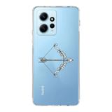 Manitoba Xiaomi Redmi Note 12 4G ile Uyumlu Ok Tasarımlı Baskılı Şeffaf Telefon Kılıfı