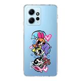 Manitoba Xiaomi Redmi Note 12 4G ile Uyumlu Powerpuff Girls Tasarımlı Baskılı Şeffaf Telefon Kılıfı