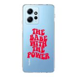 Manitoba Xiaomi Redmi Note 12 4G ile Uyumlu The Power Tasarımlı Baskılı Şeffaf Telefon Kılıfı
