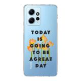 Manitoba Xiaomi Redmi Note 12 4G ile Uyumlu, Today Is Going To Tasarımlı, Baskılı, Şeffaf Telefon Kılıfı, Çok Renkli