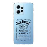 Manitoba Xiaomi Redmi Note 12 4G ile Uyumlu Whiskey Tasarımlı Baskılı Şeffaf Telefon Kılıfı