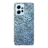Manitoba Xiaomi Redmi Note 12 4G ile Uyumlu Zebra Leopar Desen Baskılı Şeffaf Silikon Telefon Kılıfı