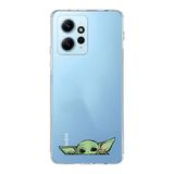 Manitoba Xiaomi Redmi Note 12 4G Uyumlu Yoda Tasarımlı Baskılı Şeffaf Silikon Telefon Kılıfı