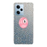 Manitoba Xiaomi Redmi Note 12 Pro 5G ile Uyumlu Baskılı Yumuşak Silikon Şeffaf Telefon Kılıfı, Leopar Desen