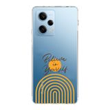 Manitoba Xiaomi Redmi Note 12 Pro 5G ile Uyumlu Believe Tasarımlı Baskılı Şeffaf Telefon Kılıfı
