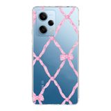 Manitoba Xiaomi Redmi Note 12 Pro 5G ile Uyumlu Fiyonk Tasarımlı Baskılı Şeffaf Telefon Kılıfı