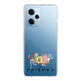 Manitoba Xiaomi Redmi Note 12 Pro 5G ile Uyumlu Friends Tasarımlı Baskılı Şeffaf Telefon Kılıfı
