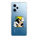 Manitoba Xiaomi Redmi Note 12 Pro 5G ile Uyumlu Gufi Tasarımlı Baskılı Şeffaf Telefon Kılıfı