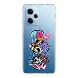 Manitoba Xiaomi Redmi Note 12 Pro 5G ile Uyumlu Powerpuff Girls Tasarımlı Baskılı Şeffaf Telefon Kılıfı
