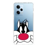 Manitoba Xiaomi Redmi Note 12 Pro 5G ile Uyumlu Sylvester Tasarımlı Baskılı Şeffaf Telefon Kılıfı