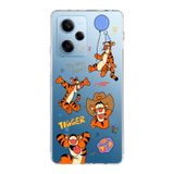Manitoba Xiaomi Redmi Note 12 Pro 5G ile Uyumlu Tigger Tasarımlı Baskılı Şeffaf Telefon Kılıfı