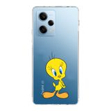 Manitoba Xiaomi Redmi Note 12 Pro 5G ile Uyumlu Tweety Tasarımlı Baskılı Şeffaf Telefon Kılıfı