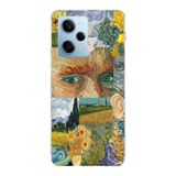 Manitoba Xiaomi Redmi Note 12 Pro 5G ile Uyumlu Van Gogh Tasarımlı Baskılı Şeffaf Telefon Kılıfı