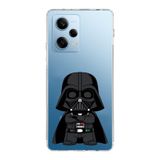 Manitoba Xiaomi Redmi Note 12 Pro 5G Uyumlu Baskılı Yumuşak Silikon Şeffaf Telefon Kılıfı, Darth Vader Desen