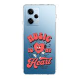 Manitoba Xiaomi Redmi Note 12 Pro 5G Uyumlu Baskılı Yumuşak Silikon Şeffaf Telefon Kılıfı, Desen