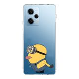Manitoba Xiaomi Redmi Note 12 Pro 5G Uyumlu Baskılı Yumuşak Silikon Şeffaf Telefon Kılıfı, Minion Desen