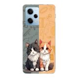 Manitoba Xiaomi Redmi Note 12 Pro 5G Uyumlu Baskılı Yumuşak Silikon Telefon Kılıfı, Kedi Deseni