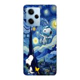 Manitoba Xiaomi Redmi Note 12 Pro 5G Uyumlu Baskılı Yumuşak Silikon Telefon Kılıfı, Mavi Desen