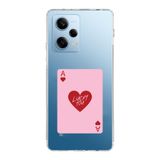 Manitoba Xiaomi Redmi Note 12 Pro 5G Uyumlu Lucky You Kart Tasarımlı Baskılı Şeffaf Telefon Kılıfı