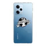 Manitoba Xiaomi Redmi Note 12 Pro 5G Uyumlu The World Is Yours Tasarımlı Baskılı Şeffaf Telefon Kılıfı