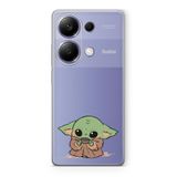 Manitoba Xiaomi Redmi Note 13 Pro 4G ile Uyumlu Baby Yoda Tasarımlı Baskılı Şeffaf Telefon Kılıfı