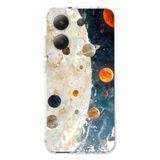 Manitoba Xiaomi Redmi Note 13 Pro 4G ile Uyumlu Baskılı Yumuşak Silikon Şeffaf Telefon Kılıfı, Gezegen Deseni
