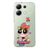 Manitoba Xiaomi Redmi Note 13 Pro 4G ile Uyumlu Baskılı Yumuşak Silikon Şeffaf Telefon Kılıfı, Powerpuff Girls Desen
