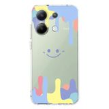 Manitoba Xiaomi Redmi Note 13 Pro 4G ile Uyumlu Baskılı Yumuşak Silikon Şeffaf Telefon Kılıfı, Renkli Desen
