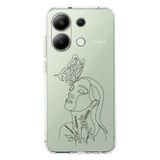 Manitoba Xiaomi Redmi Note 13 Pro 4G ile Uyumlu Baskılı Yumuşak Silikon Şeffaf Telefon Kılıfı, Yeşil
