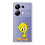 Manitoba Xiaomi Redmi Note 13 Pro 4G ile Uyumlu Tweety Tasarımlı Baskılı Şeffaf Telefon Kılıfı