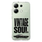 Manitoba Xiaomi Redmi Note 13 Pro 4G Uyumlu Baskılı Yumuşak Silikon Şeffaf Telefon Kılıfı, Vintage Soul Desen