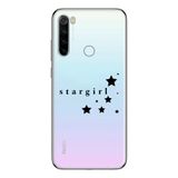 Manitoba Xiaomi Redmi Note 8 ile Uyumlu Baskılı Yumuşak Silikon Şeffaf Telefon Kılıfı, Stargirl Desen