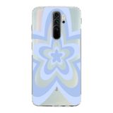Manitoba Xiaomi Redmi Note 8 Pro ile Uyumlu Çiçek Tasarımlı Baskılı Şeffaf Telefon Kılıfı, Çok Renkli