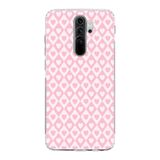 Manitoba Xiaomi Redmi Note 8 Pro ile Uyumlu Kalpler Tasarımlı Baskılı Şeffaf Telefon Kılıfı, Silikon, Çok Renkli