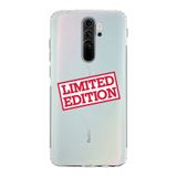 Manitoba Xiaomi Redmi Note 8 Pro ile Uyumlu Limited Edition Tasarımlı Baskılı Şeffaf Silikon Telefon Kılıfı, Çok Renkli
