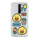 Manitoba Xiaomi Redmi Note 8 Pro ile Uyumlu Lucky Tasarımlı Baskılı Şeffaf Silikon Telefon Kılıfı, Çok Renkli