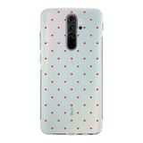 Manitoba Xiaomi Redmi Note 8 Pro ile Uyumlu Minik Kalpler Tasarımlı Baskılı Şeffaf Telefon Kılıfı