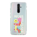 Manitoba Xiaomi Redmi Note 8 Pro ile Uyumlu More Self Love Tasarımlı Baskılı Şeffaf Silikon Telefon Kılıfı, Çok Renkli