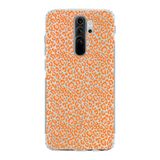 Manitoba Xiaomi Redmi Note 8 Pro ile Uyumlu Turuncu Leopar Tasarımlı Baskılı Şeffaf Telefon Kılıfı