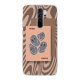 Manitoba Xiaomi Redmi Note 8 Pro ile Uyumlu Who Cares Tasarımlı Baskılı Şeffaf Telefon Kılıfı, Çok Renkli