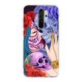 Manitoba Xiaomi Redmi Note 8 Pro Uyumlu Aşk Tasarımlı Baskılı Şeffaf Telefon Kılıfı, Çok Renkli