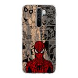 Manitoba Xiaomi Redmi Note 8 Pro Uyumlu Baskılı Yumuşak Silikon Şeffaf Telefon Kılıfı, Spider-Man Desen