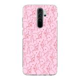 Manitoba Xiaomi Redmi Note 8 Pro Uyumlu Eros Tasarımlı Baskılı Şeffaf Telefon Kılıfı, Çok Renkli