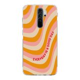 Manitoba Xiaomi Redmi Note 8 Pro Uyumlu Everyday Is A Good Day Tasarımlı Baskılı Şeffaf Telefon Kılıfı, Çok Renkli