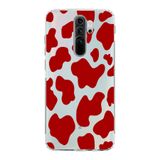 Manitoba Xiaomi Redmi Note 8 Pro Uyumlu İnek Desen Tasarımlı Baskılı Şeffaf Telefon Kılıfı