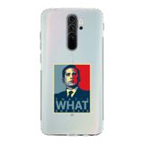 Manitoba Xiaomi Redmi Note 8 Pro Uyumlu Michael Scott Tasarımlı Baskılı Şeffaf Telefon Kılıfı