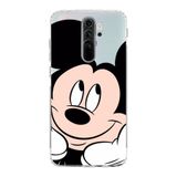 Manitoba Xiaomi Redmi Note 8 Pro Uyumlu Mickey Tasarımlı Baskılı Şeffaf Silikon Telefon Kılıfı