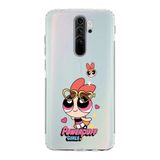 Manitoba Xiaomi Redmi Note 8 Pro Uyumlu Powerpuff Girls Baskılı Şeffaf Silikon Telefon Kılıfı, Çok Renkli