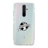 Manitoba Xiaomi Redmi Note 8 Pro Uyumlu The World Is Yours Tasarımlı Baskılı Şeffaf Telefon Kılıfı
